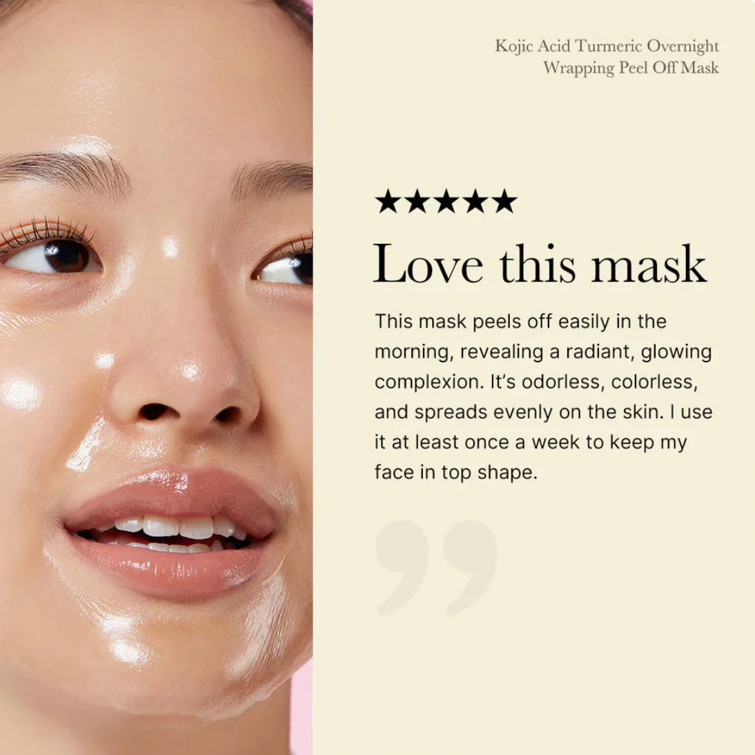 Kojic Acid Turmeric Night Wrapping Mask